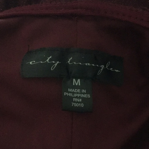 City Triangles | Red Glitter Halter Ruffle Dress - Picture 4 of 7